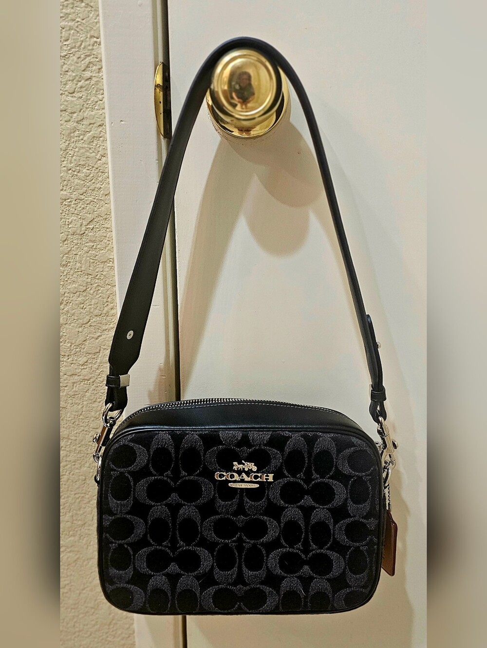 Coach Jamie Black Signature Bag